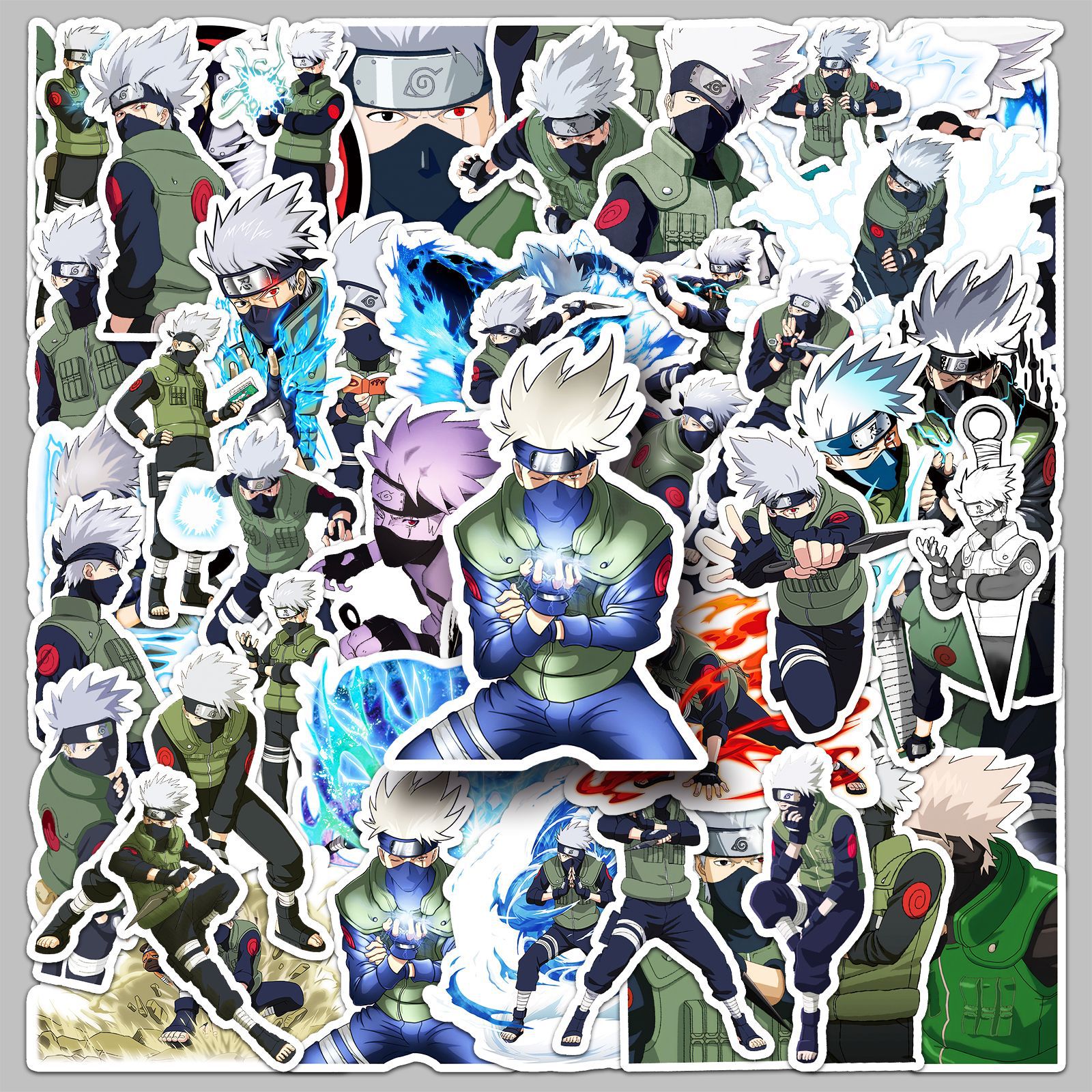 Tablet Computer Accessories - 50 adet Anime Naruto Hatake Kakashi