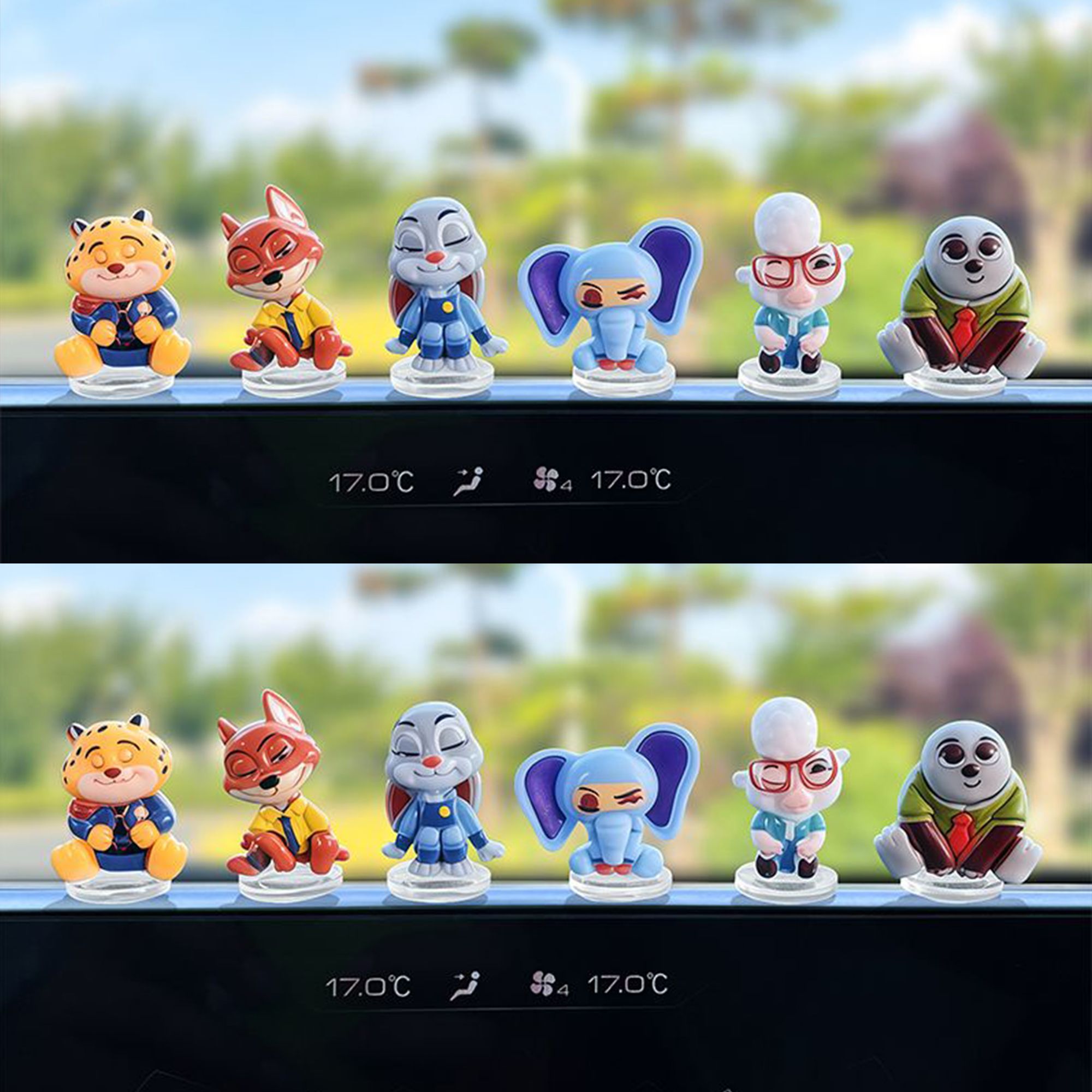 Tablet Computer Accessories - Zootopia karikatür araba süsü, araba vitrini,