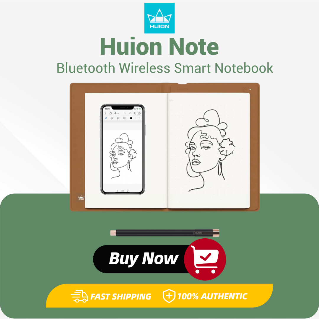 Huion Note Akıllı Not Defteri  - Huion Tablet Accessories incelemesi ve fiyatı