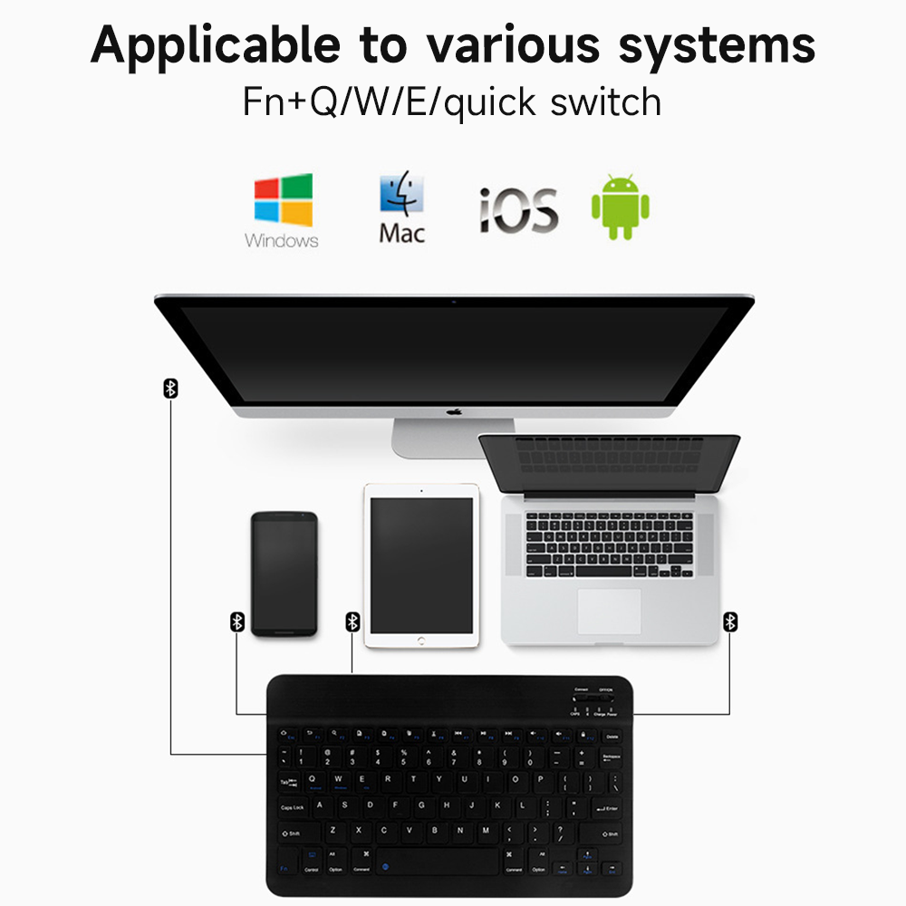 IOS Android Windows için Bluet - Samsung Tablet Keyboard Accessories incelemesi ve fiyatı