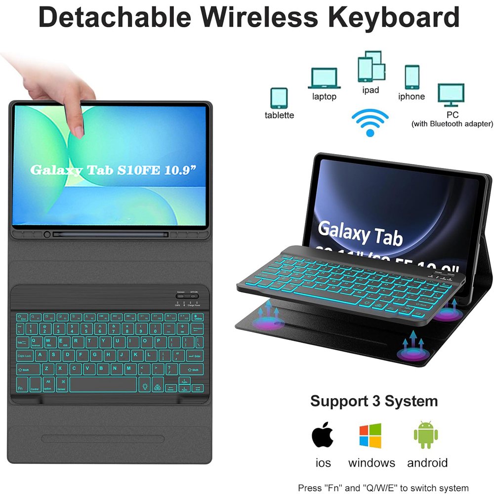 Samsung Galaxy Tab S10 FE 10.9 - Samsung Tablet Keyboard Accessories incelemesi ve fiyatı